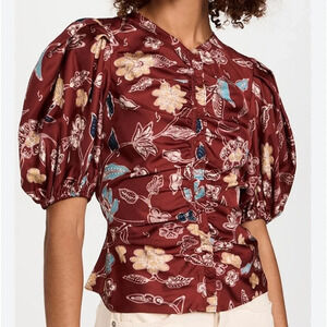 Ulla Johnson NWOT Elise Top in Anemone Size 2